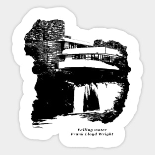 Falling Water Frank Lloyd Wright Sticker